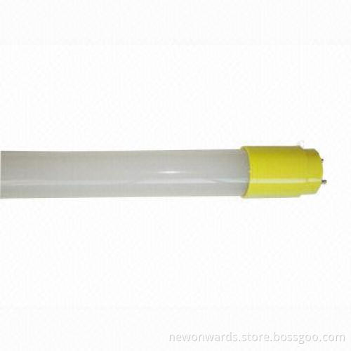 Yellow Full PC T8 LED Tubes, 18W Power, 1,800-1,900lm, Sized 26 x 1,200cm